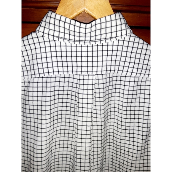 Ralph Lauren Tattersail Long-Sleeve Oxford Shirt- White/Black - Picture 10 of 15